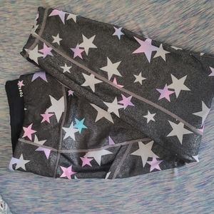 Torrid glitter star exercise Capri pants